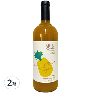 생생초 생초 파인애플, 1L, 2개