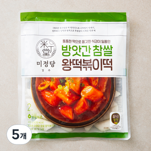 즐거운동행 미정당 참쌀 왕떡볶이떡, 400g, 5개