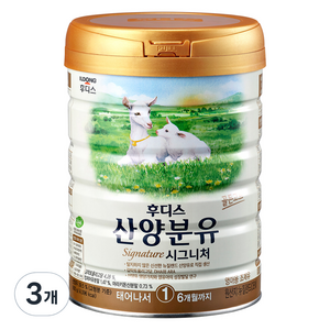 일동후디스 시그니처 산양분유 1단계, 3개, 800g