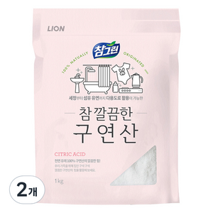 참그린 참 깔끔한 구연산 주방세제, 1kg, 2개