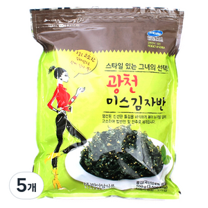 한아담식품 광천 미스 김자반, 500g, 5개