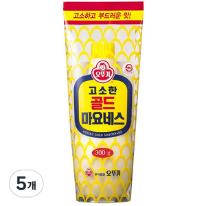 오뚜기 고소한 골드 마요네즈, 300g, 5개