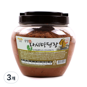 순창가 다시마 된장, 1.8kg, 3개