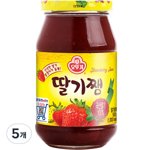 오뚜기 딸기쨈, 500g, 5개