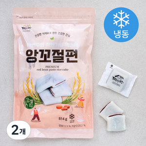 떡미당 앙꼬 절편 (냉동), 814g, 2개