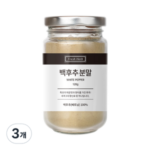 신선약초 백후추 분말, 120g, 3개