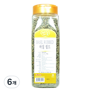 내츄럴스파이스 바질 럽드, 150g, 6개