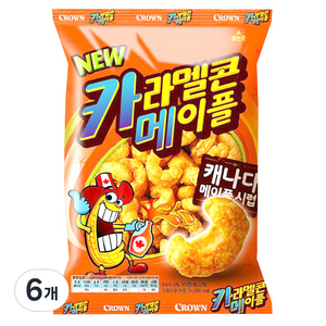 크라운 카라멜 메이플콘, 74g, 6개