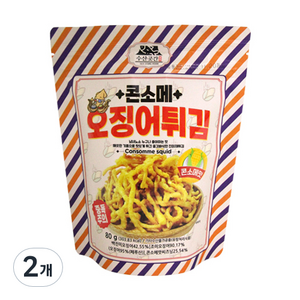 수산곳간 콘소메 오징어튀김, 2개, 80g