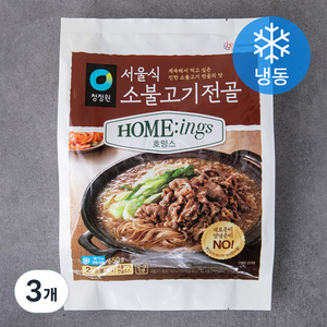 청정원 호밍스 서울식 소불고기전골 (냉동), 650g, 3개