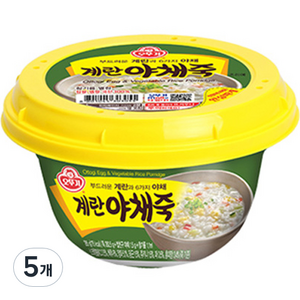 오뚜기 계란야채죽 상온, 285g, 5개