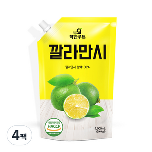 착한푸드 깔라만시 원액, 1L, 4개