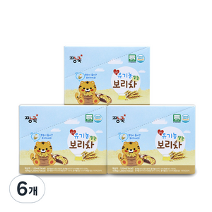 짱죽 순한 쌀눈 보리차 1200ml 10p, 보리차맛, 6개