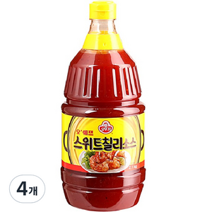 오뚜기 스위트 칠리소스, 2.1kg, 4개