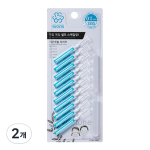 SGS 치간칫솔 일반형 0.6mm, 10개입, 2개