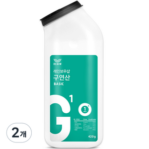 레인보우샵 구연산 베이직 톡톡이, 420g, 2개