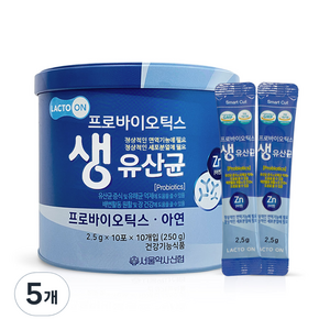 서울약사신협 프로바이오틱스 생유산균 100포, 250g, 5개