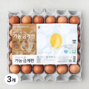 가농 무항생제 인증 금계란 소란 1.05kg, 3개, 30구