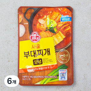 사골부대찌개양념, 140g, 6개