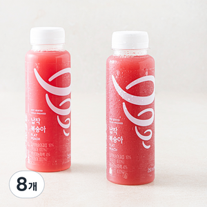 잠바주스 납작복숭아, 8개, 250ml