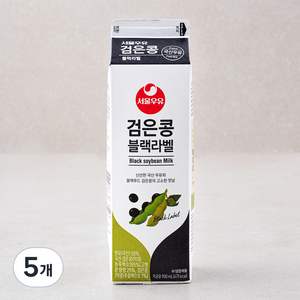 서울우유 검은콩 블랙라벨, 900ml, 5개