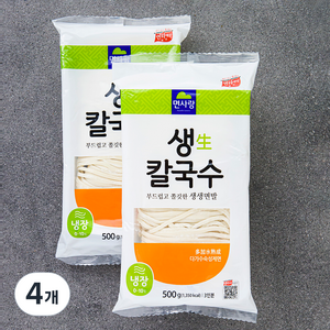 냉장_면사랑 생 칼국수, 500g, 4개