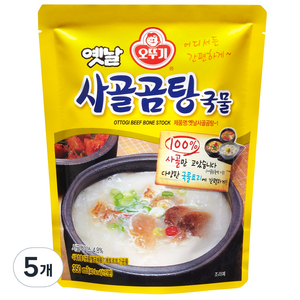 오뚜기 옛날 사골곰탕 국물, 350g, 5개