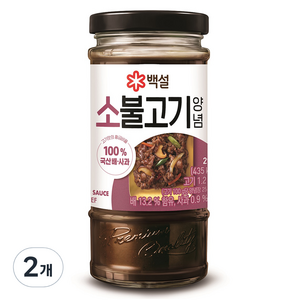 백설 소불고기 양념, 290g, 2개