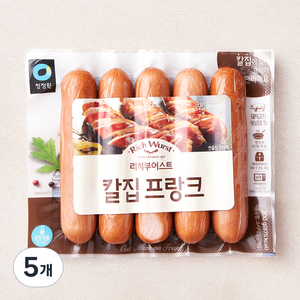 청정원 리치부어스트 칼집 프랑크, 300g, 5개