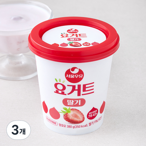 서울우유 요거트 딸기, 380g, 3개