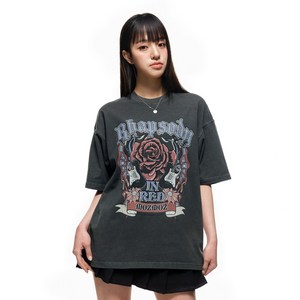 모즈모즈 피그먼트 랩소디 오버핏 반팔 티셔츠
