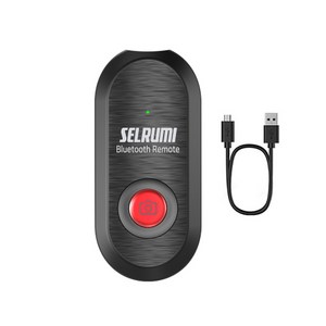 셀루미 스마트폰 전기종 무선 블루투스 리모컨 블랙 + 레드, SEL-ST500V, 1개