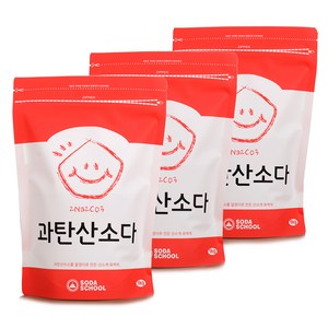 소다스쿨 과탄산소다, 3개, 1kg