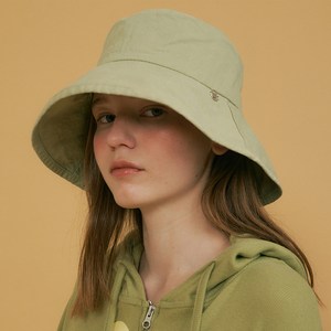 리올그 여성용 POD LOGO COTTON BUCKET HAT