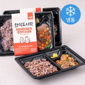 아임닭 한식도시락 흑현미 잡곡밥과 춘천식 닭갈비 (냉동), 230g, 3개입