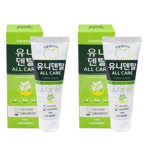 유니메드 유니덴탈 올케어 치약, 100g, 2개