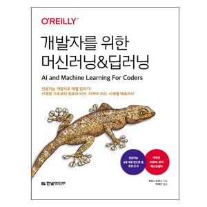 개발자를 위한 머신러닝&딥러닝:인공지능 개발자로 레벨 업하기! 신경망 기초부터 컴퓨터 비전, 한빛미디어