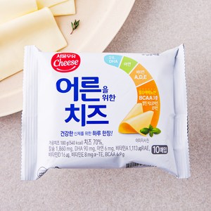 서울우유치즈 어른을 위한 치즈 10매입, 180g, 1개