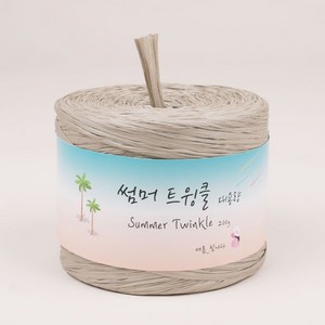 니트러브 썸머 트윙클 대용량 뜨개실 200g, 114 연베이지, 1개