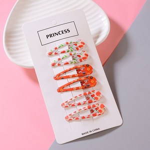 수스다 앵두 똑딱핀 6p set 머리핀 헤어핀
