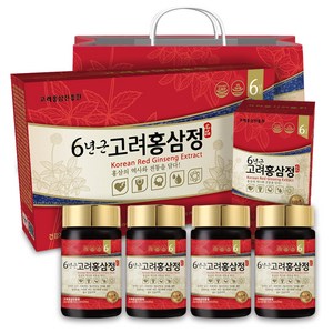 고려홍삼진흥원 6년근 홍삼정 + 쇼핑백, 240g, 4개