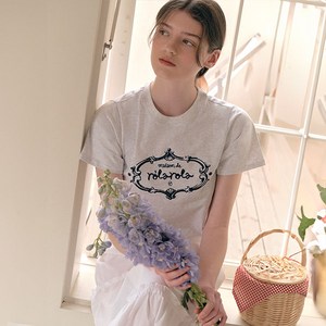 로라로라 여성용 VINTAGE LOGO HALF T SHIRT