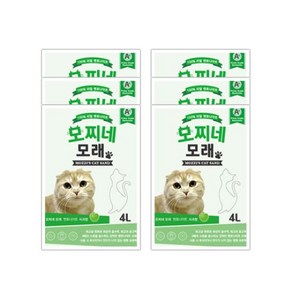 모찌네 고양이 모래, 4L, 6개, 사과향