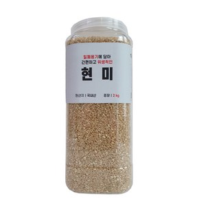 대한농산 통에담은 현미, 2kg, 1개