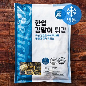 맘으로 한입 김말이 튀김 (냉동), 1kg, 1개