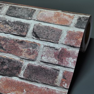 데코리아 에어프리 생활방수 접착식 빈티지 입체 적벽돌 인테리어 필름 TLZ380, RedBick, 1230mm x 10m