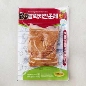 노랑오리 갈릭치킨 훈제 슬라이스, 400g, 1개