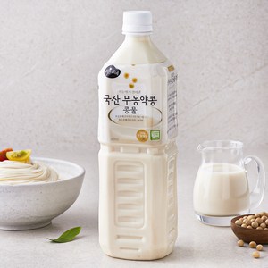 맑은물에 국산 무농약 인증 콩 콩물, 1L, 1개