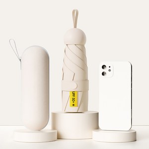 준성 초경량 머쉬룸 5단 암막 우양산 자외선 UV 차단 + 파우치 세트