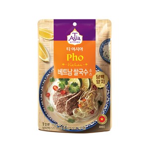 티아시아키친 베트남 쌀국수 소스 담백 양지, 90g, 1개